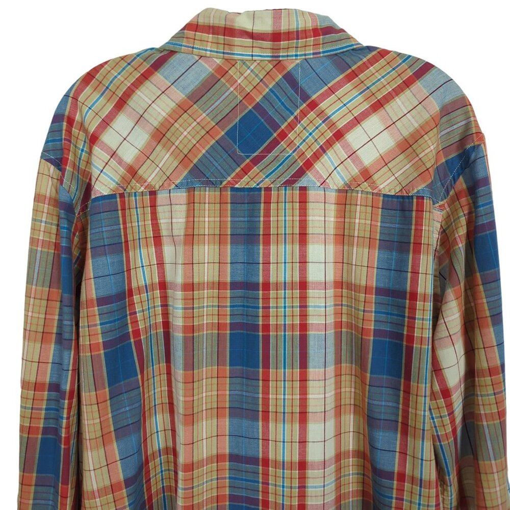 Levi's Strauss & Co. Men's Plaid Long Sleeve Button-Up vintage Shirt X Large - Picture 4 of 15